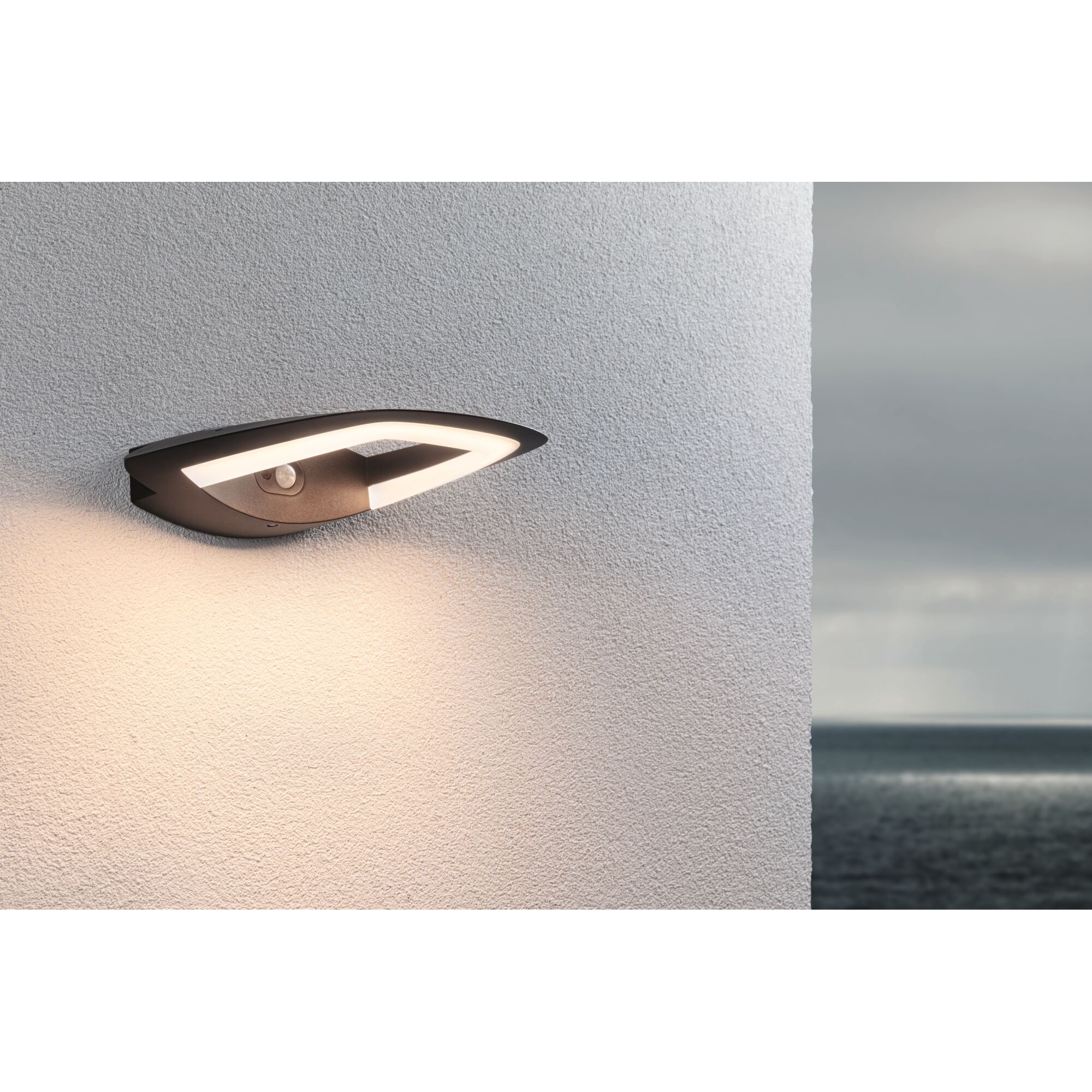 Fasadbelysning LED Paulmann Akena med Skymningsstyrd rörelsedetektor IP44 230V