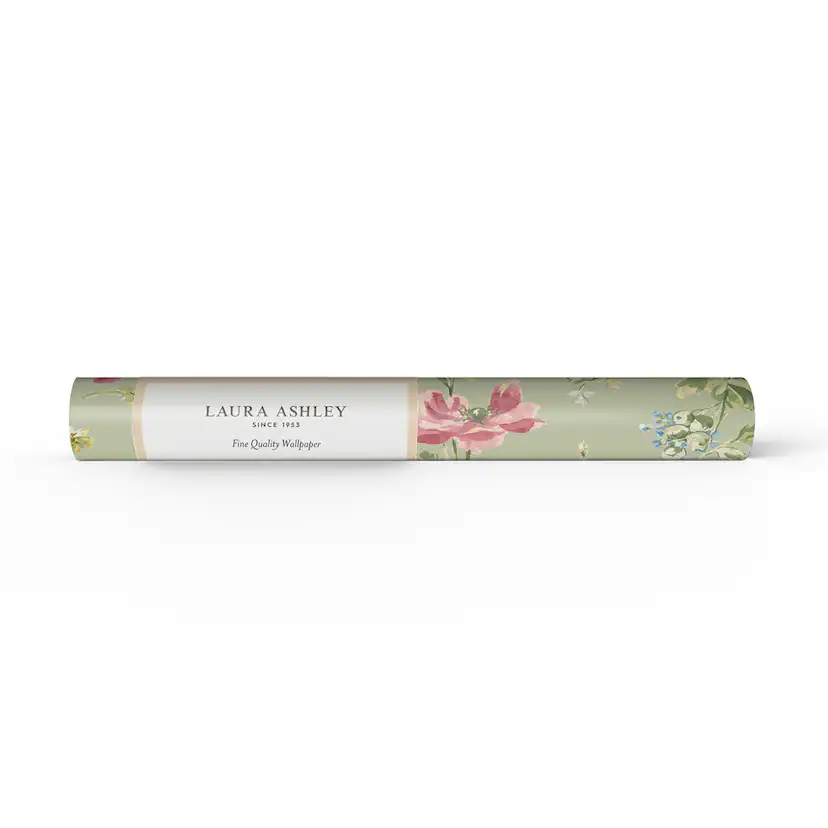 Tapet Laura Ashley Poppy Meadow Grön
