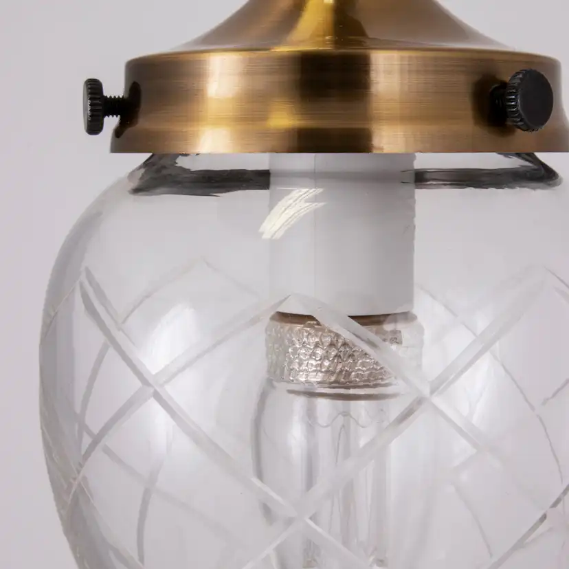 Taklampa Globen Lighting Juni Slipad