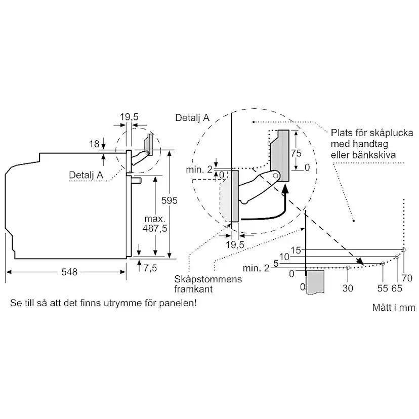 Inbyggnadsugn Siemens HS736G1B1