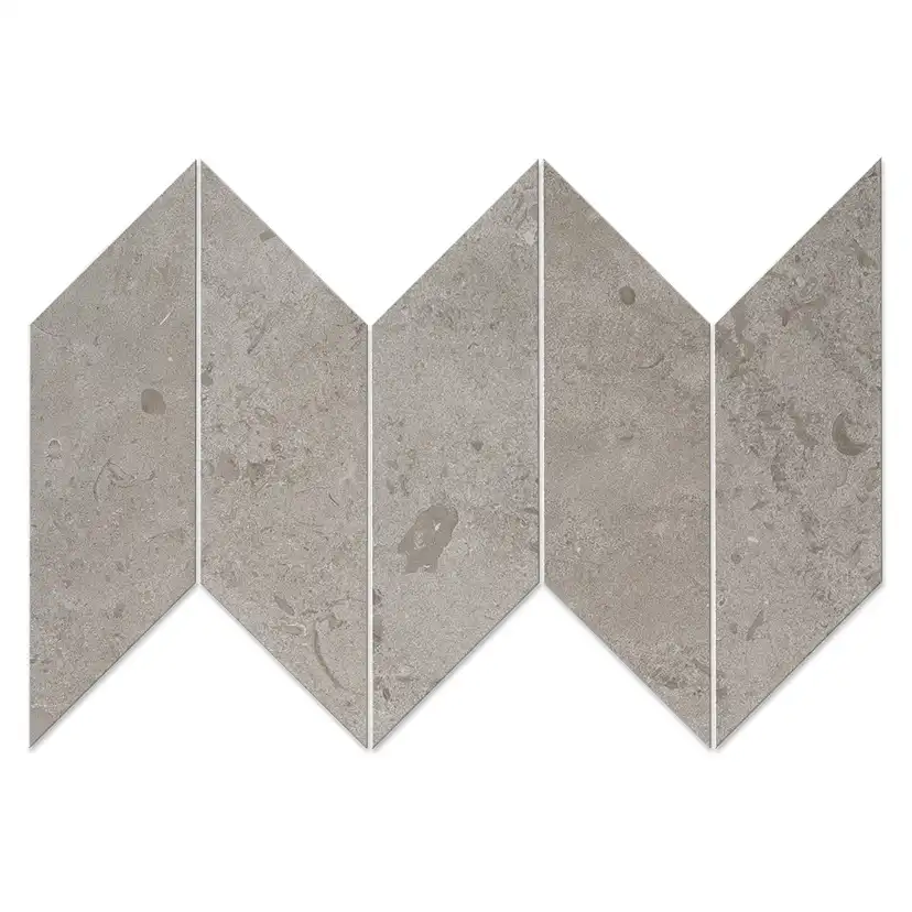 Klinker Bricmate J Chevron Norrvange Grey Left/Right 10x25 cm