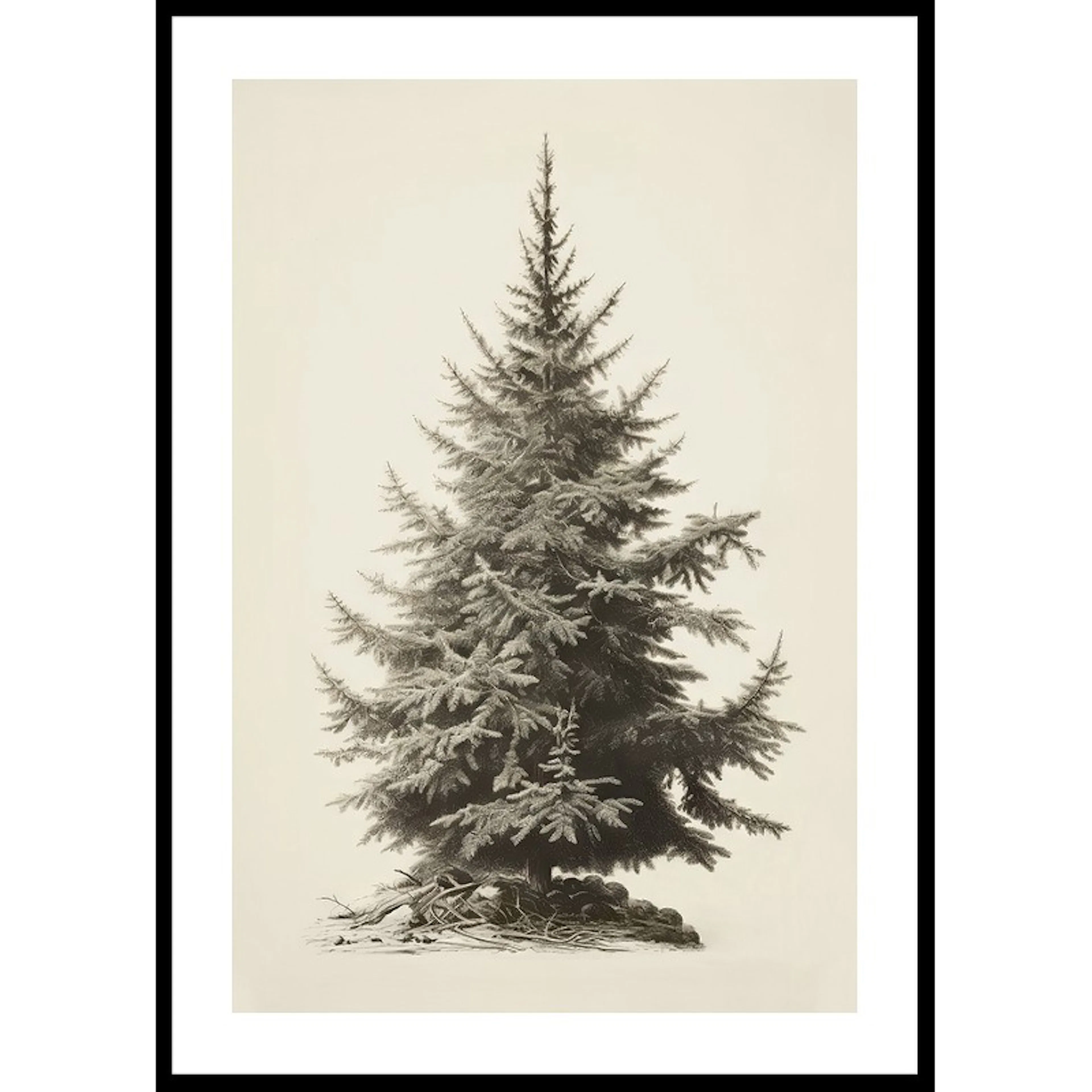Vintage Fir Tree 30x40 30x40 cm