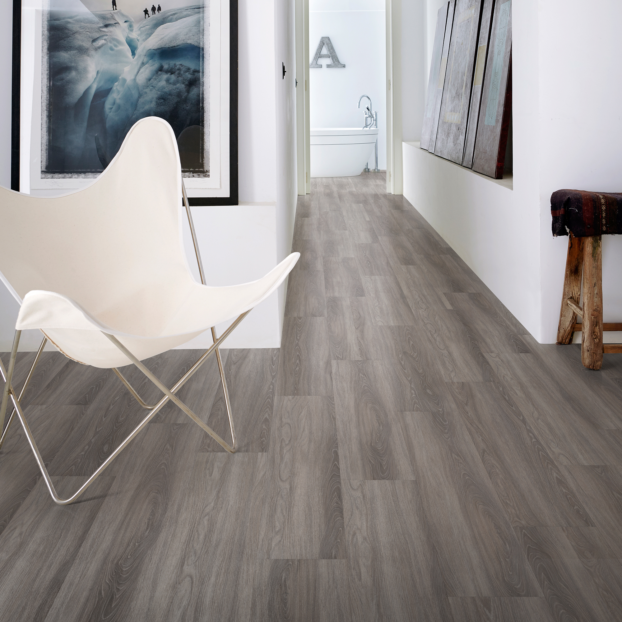 Vinylgolv Kährs LT-Click Wentwood CLW 1-Stavs Grå