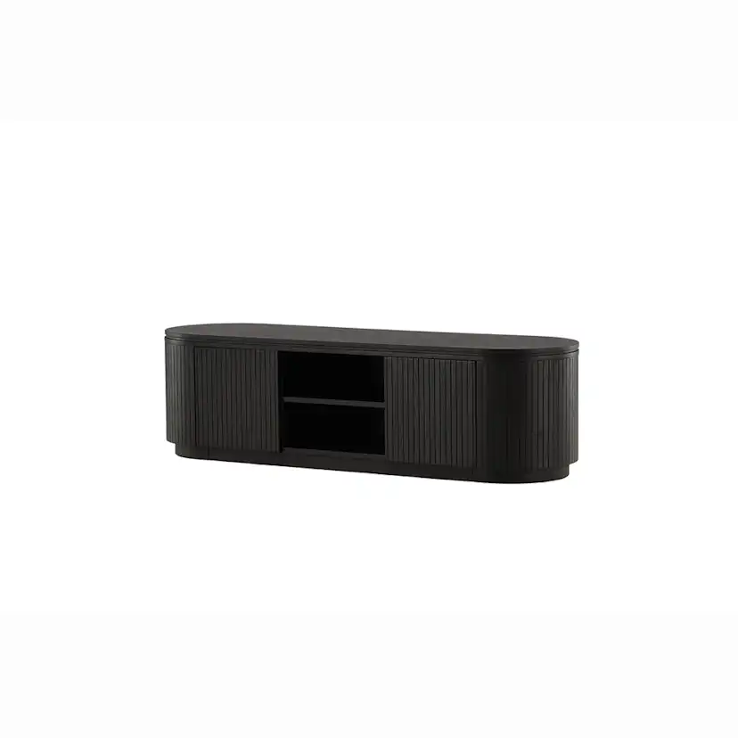 Mediamöbel Vind Fjällbacka Svart TV-Bänk/Sidobord MDF