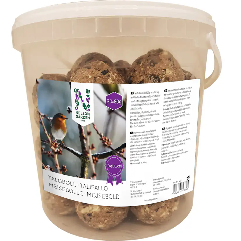 Fågelmat Nelson Garden Talgboll Deluxe 80 g