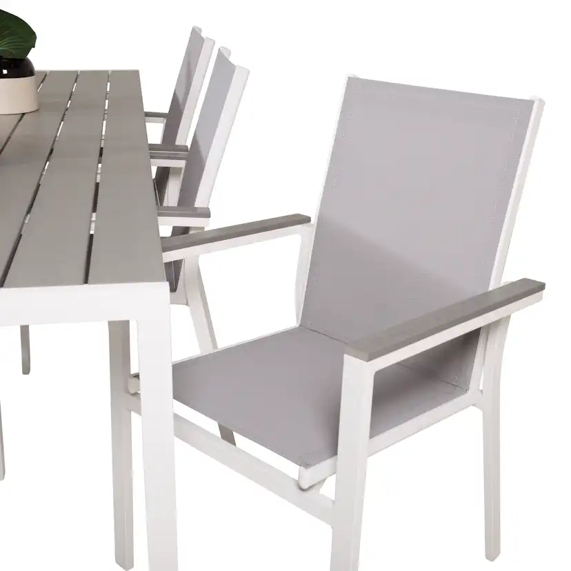 Matgrupp Utomhus Venture Home Bront 205 med 6 Pincy Trädgårdsstolar