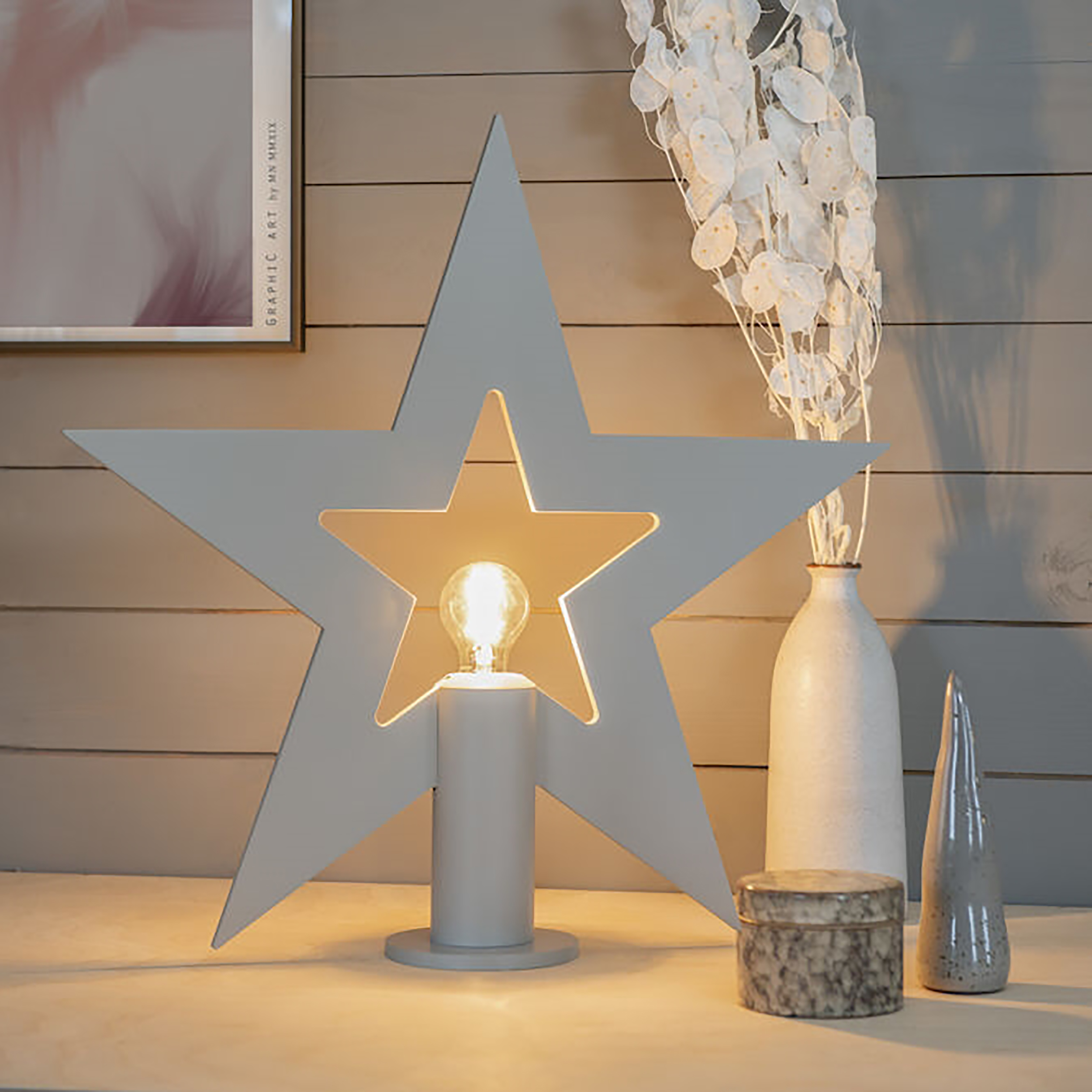 Adventsstjärna Gnosjö Konstsmide Stående Trä E27