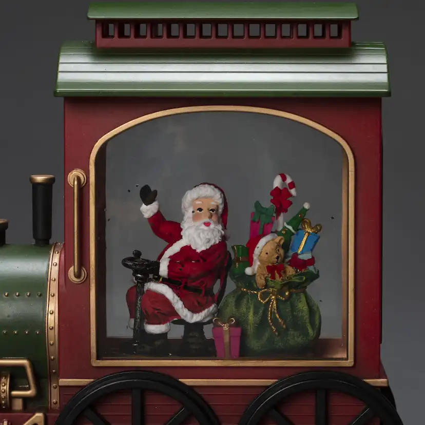 Bordsdekoration Gnosjö Konstsmide Vattenfyllt Tåg/Tomte LED
