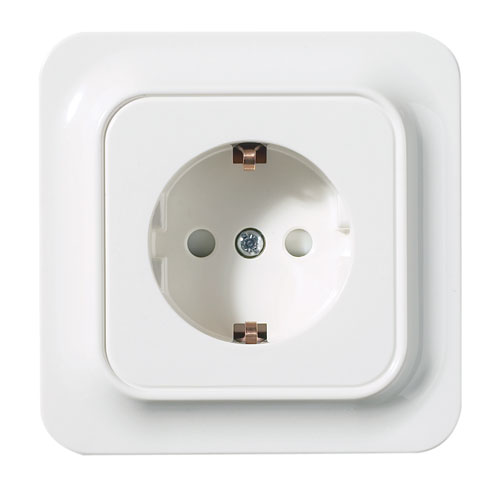 Vägguttag Schneider Electric Trend 1-Vägs