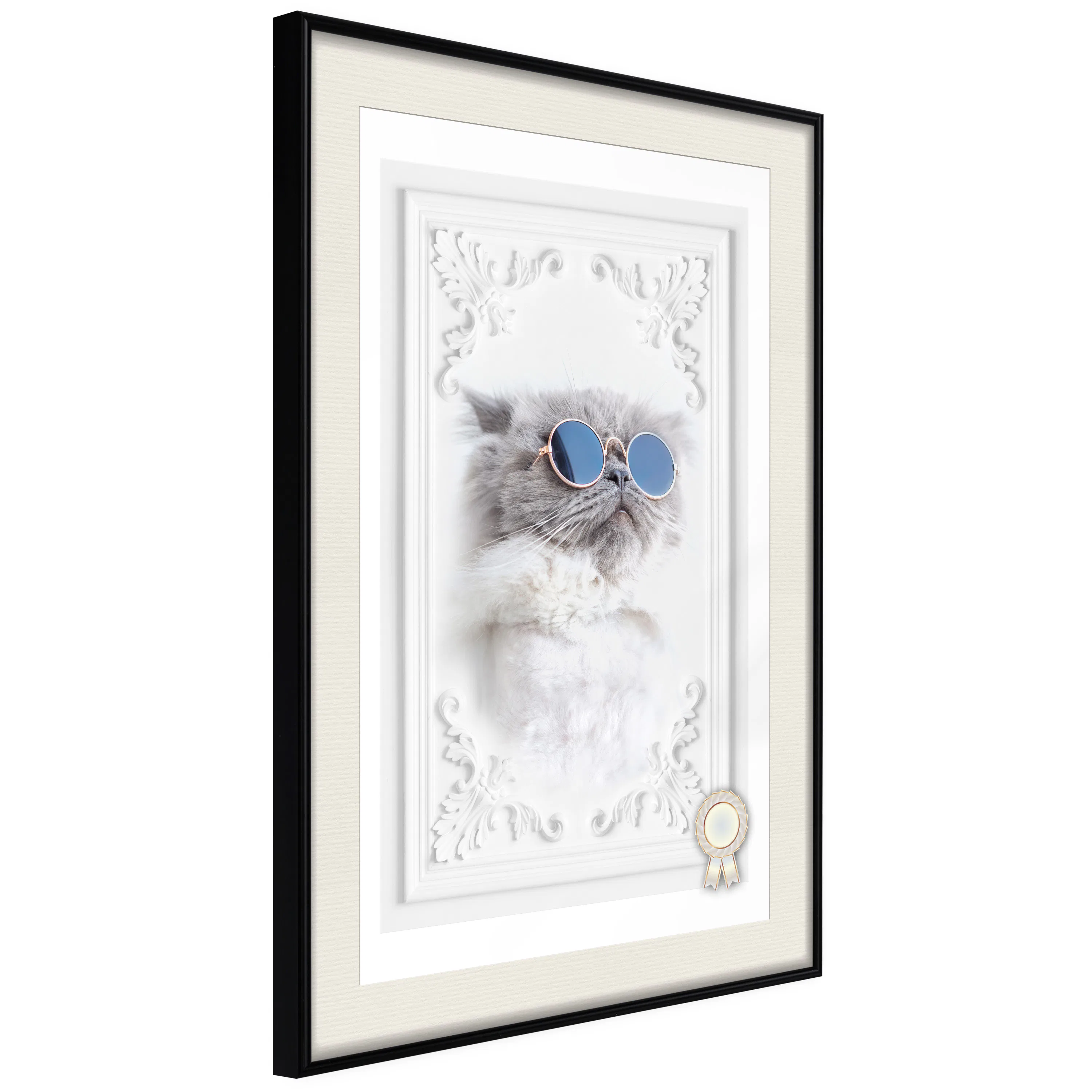 Poster Artgeist Affisch Cat with Glasses