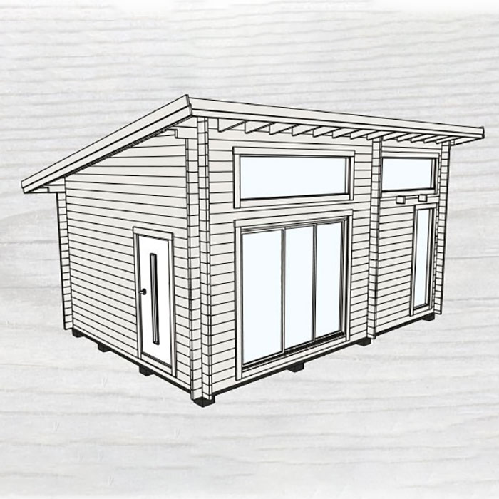 Attefallshus Baseco Fjällnäs funkisstuga med loft 25 m2