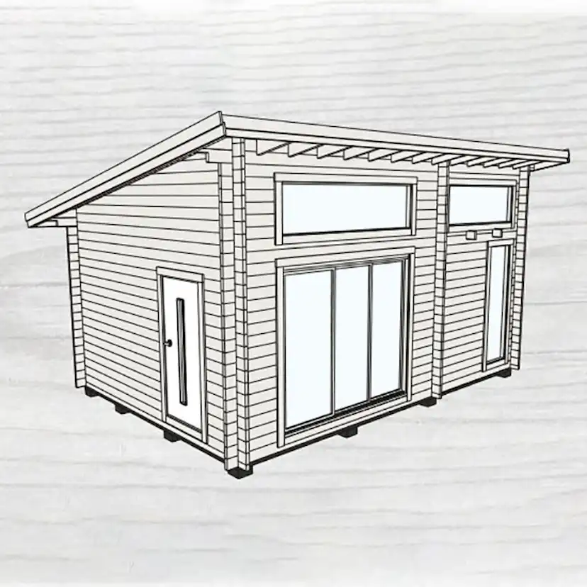 Attefallshus Baseco Fjällnäs funkisstuga med loft 25 m2