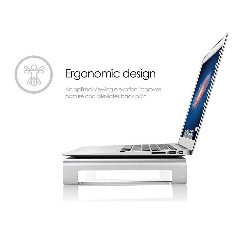 Monitorställ Desire2 Riser Universal Silver