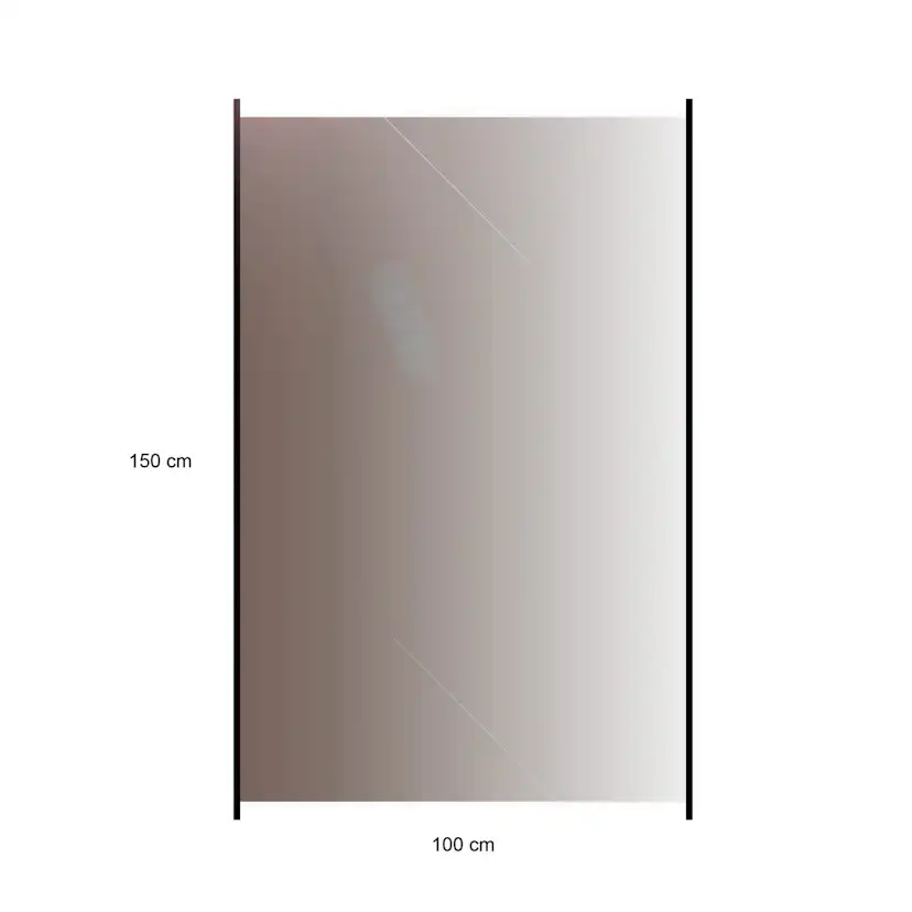 Glasstaket Hortus med Aluminiumskena Rökfärgat 100x150