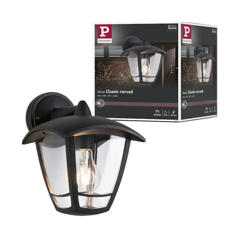 Fasadbelysning Paulmann Classic Curved Stående IP44 230V