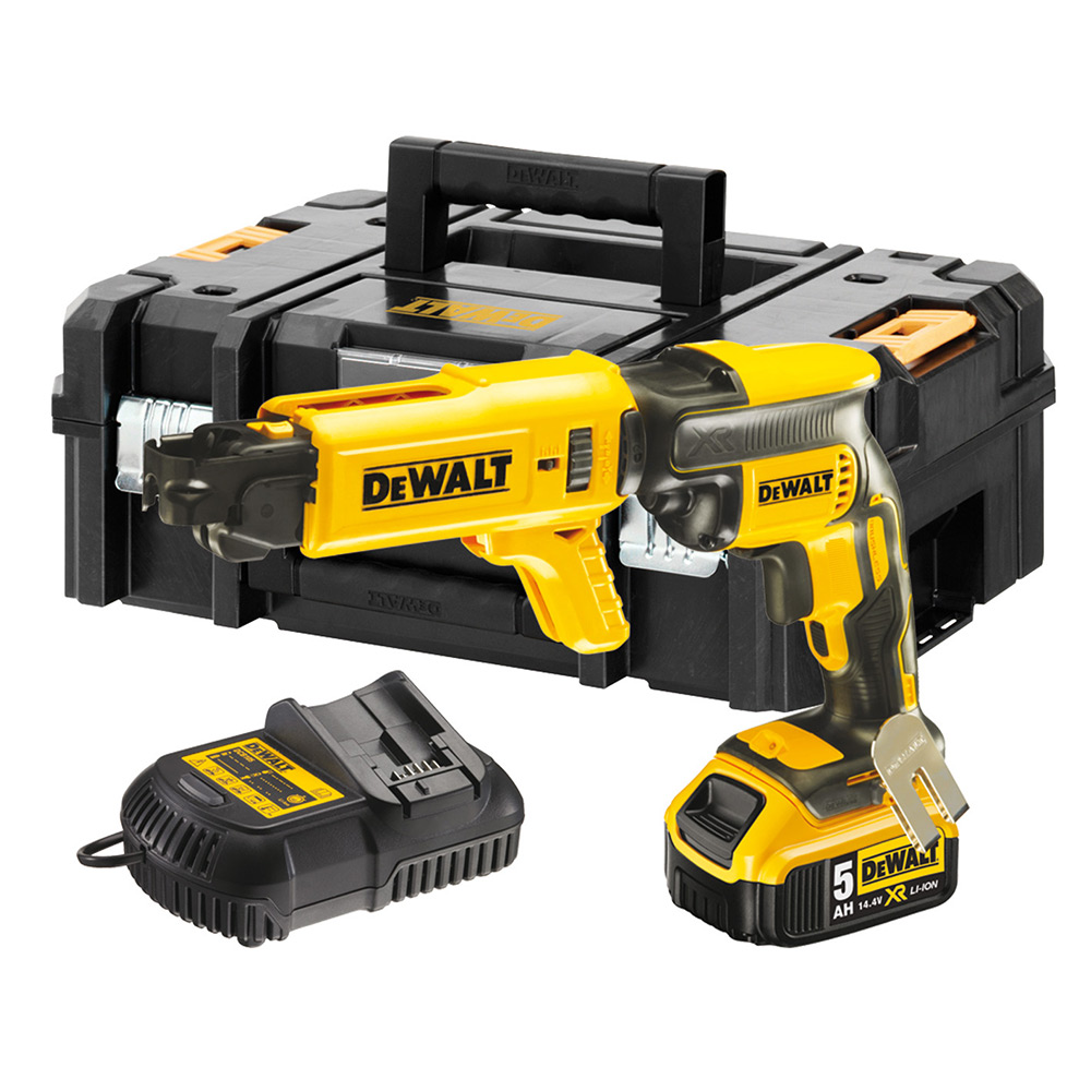 Gipsskuvdragare DeWalt DCF620P2K 18V 2x5,0 Ah Inkl Magasin DCF6201