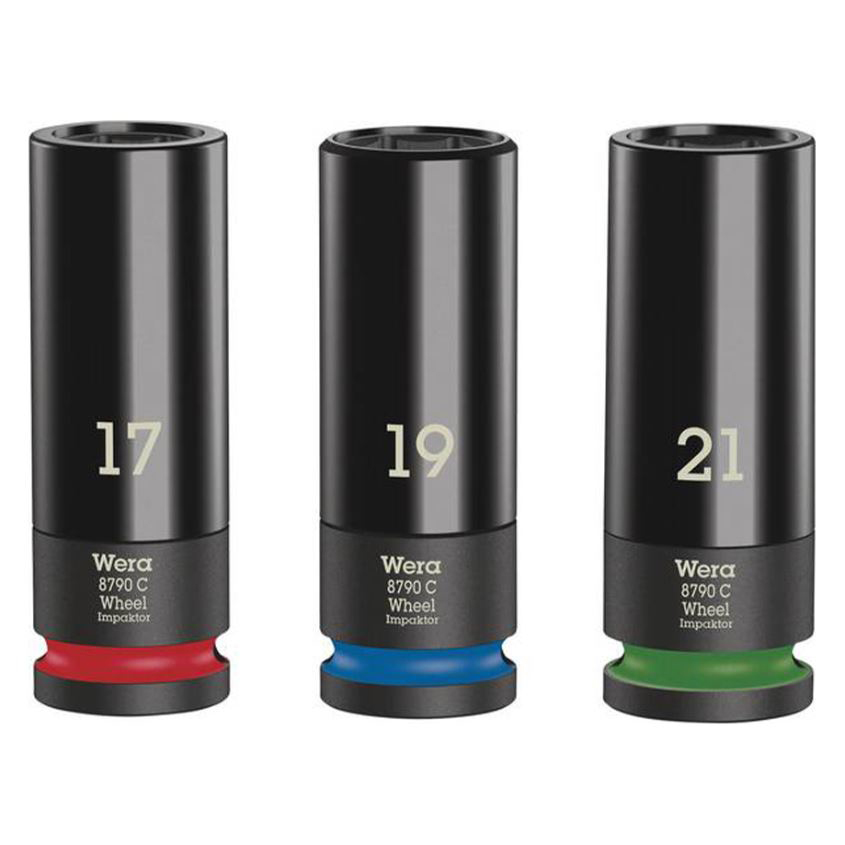 Krafthylssats Wera 1/2 tum Wheel Impaktor C Set 1 3Del