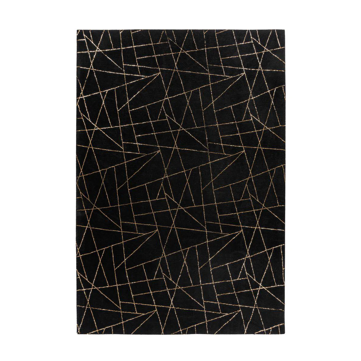 Ngelesbedon Matta Swt Svart/Guld 200x290 cm 200x290 cm, Svart/Guld