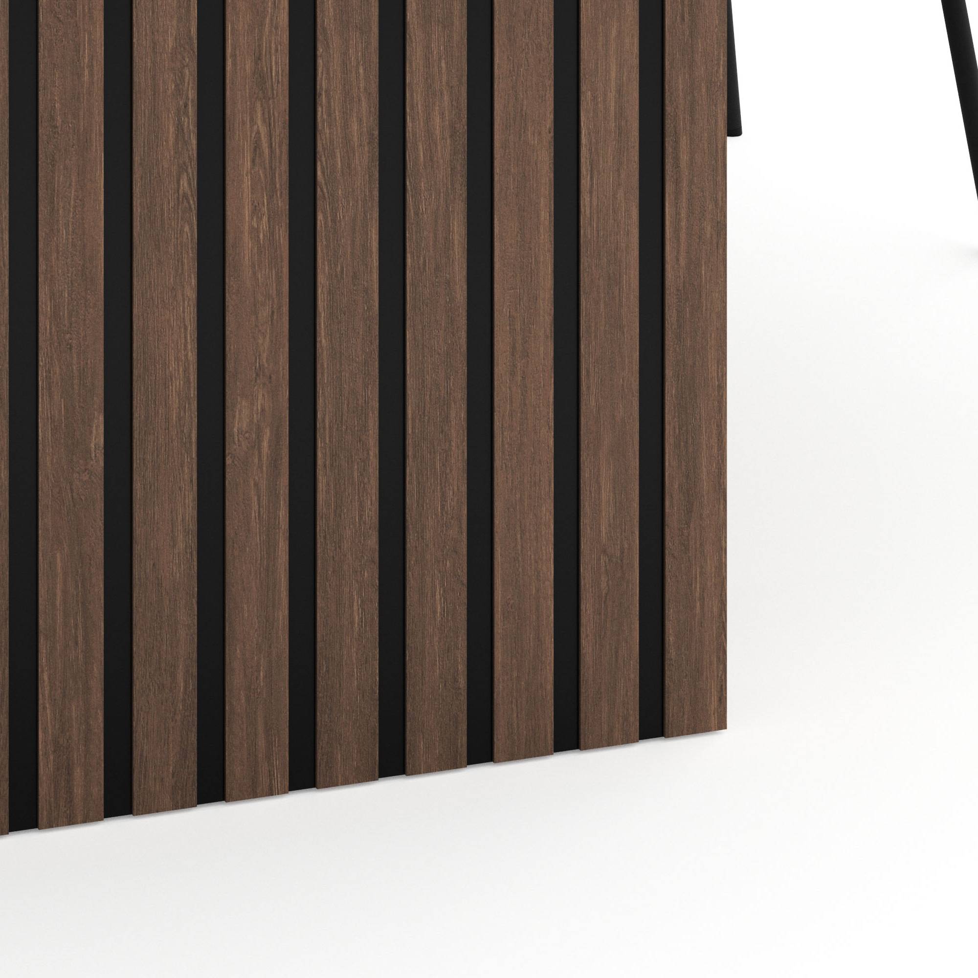 Matgrupp Bark Richeto Rektangulärt Matbord 240 cm Rökt Ek med 6 Lowe Matstol Vit