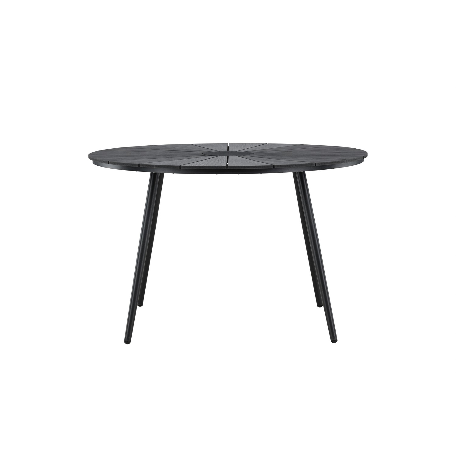 San Vito Dining Table Ø120 - Black / Black Svart