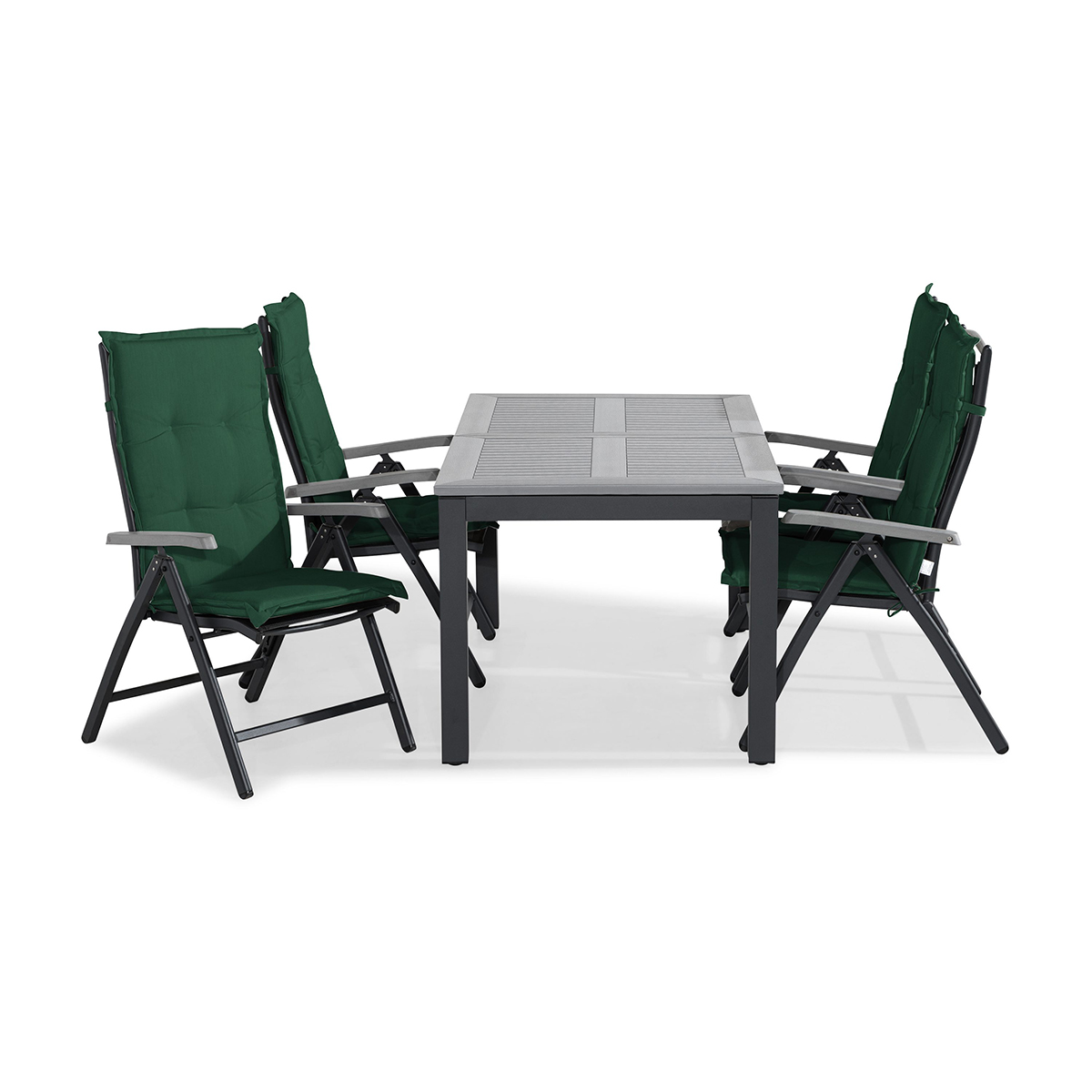 Trädgårdsgrupp Comfort Garden Monaco Matgrupp Utomhus 152-210x90 + 4 Monaco Positionsstol m Dyna