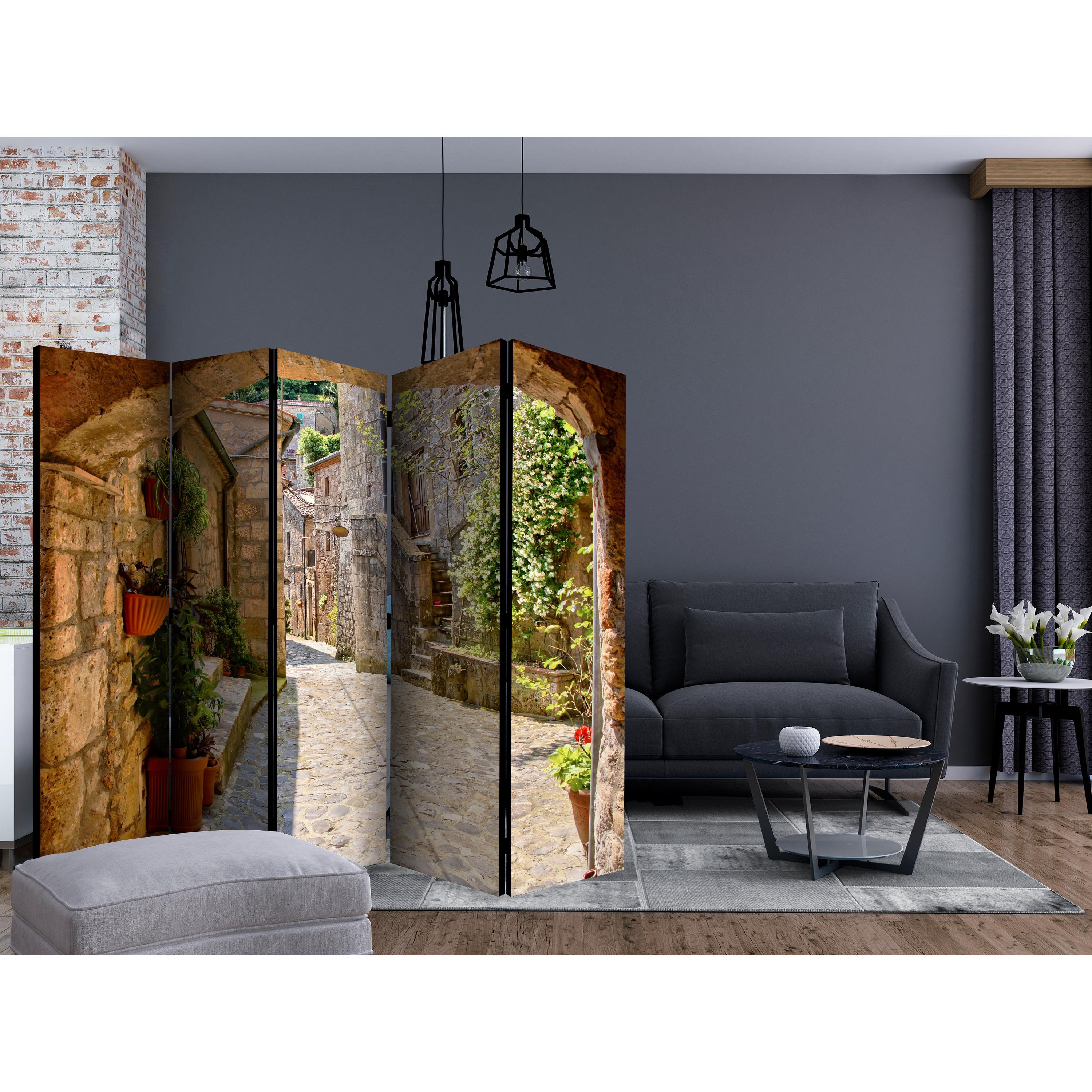 Rumsavdelare Skärmvägg Arkiio Provincial Alley in Tuscany II 225x172 cm