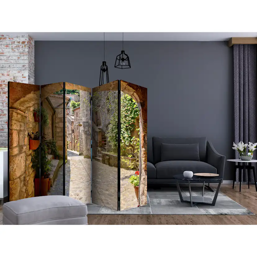 Rumsavdelare Skärmvägg Arkiio Provincial Alley in Tuscany II 225x172 cm
