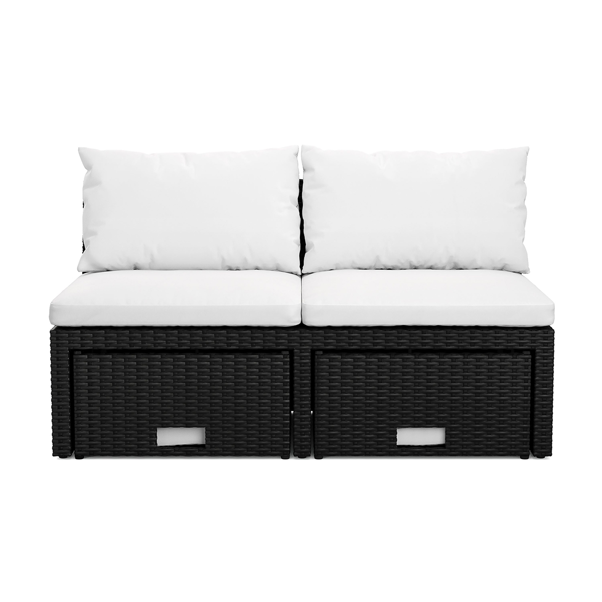 Loungegrupp Comfort Garden Bahamas Balkongsoffa med Pallar