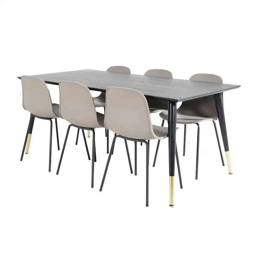 Matgrupp Venture Home Dipp med 6 Arctic Stolar
