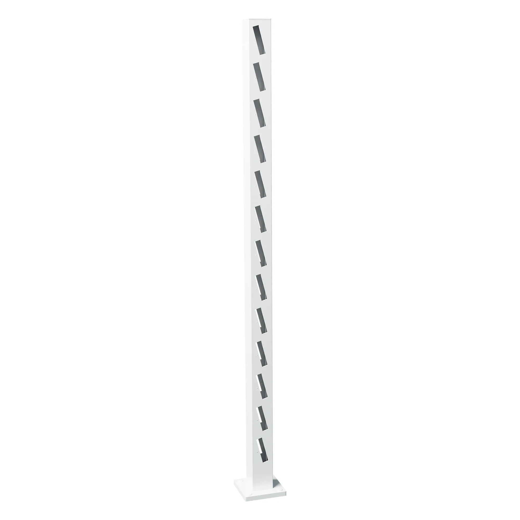 Staketstolpe Hären 1475mm Mellanstolpe VIT Höjd: 1475 mm, Vit