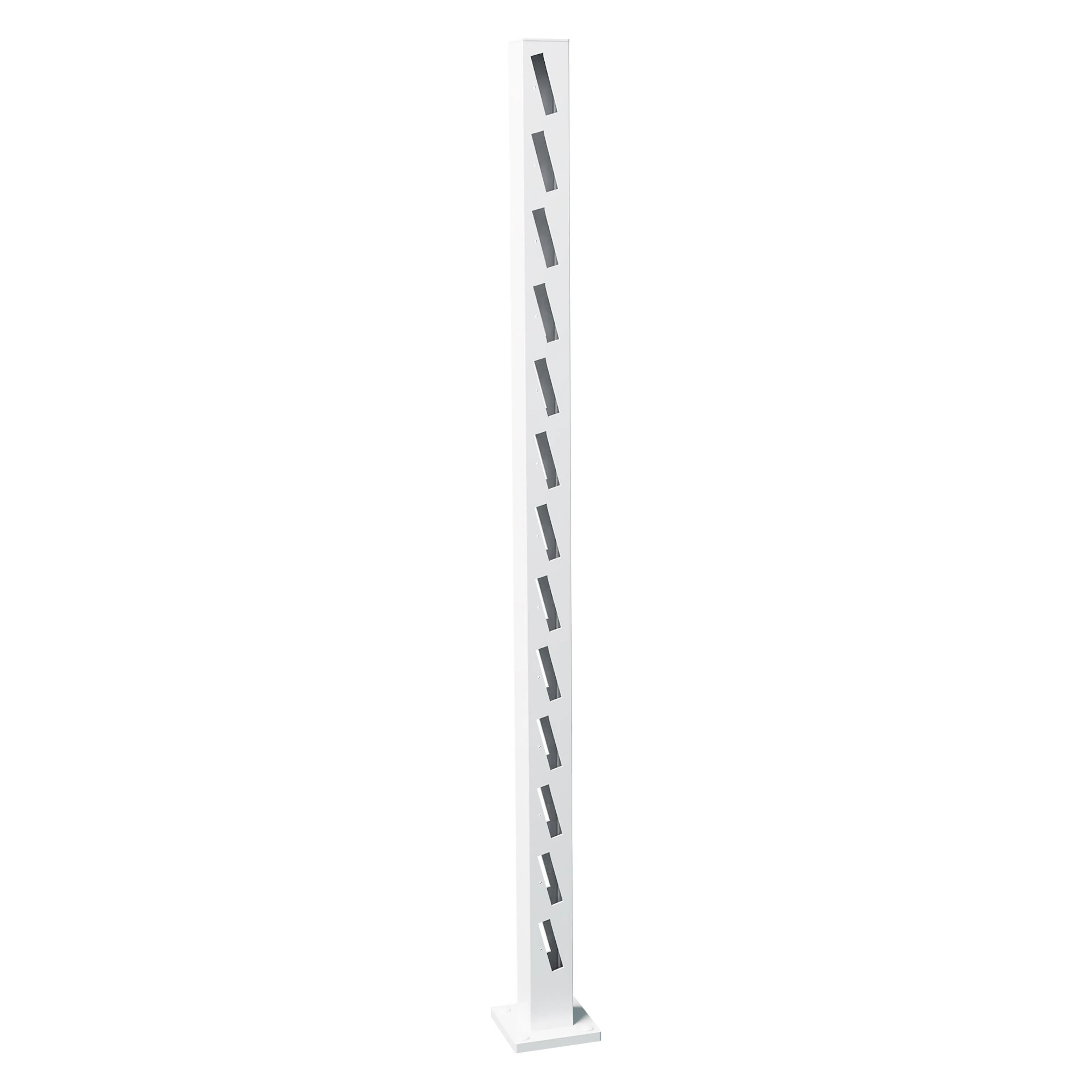 Staketstolpe Hären 1475mm Mellanstolpe VIT Höjd: 1475 mm, Vit
