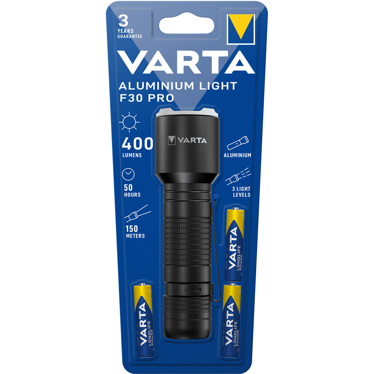 Ficklampa Varta Aluminium Light F30 Pro 400 lm