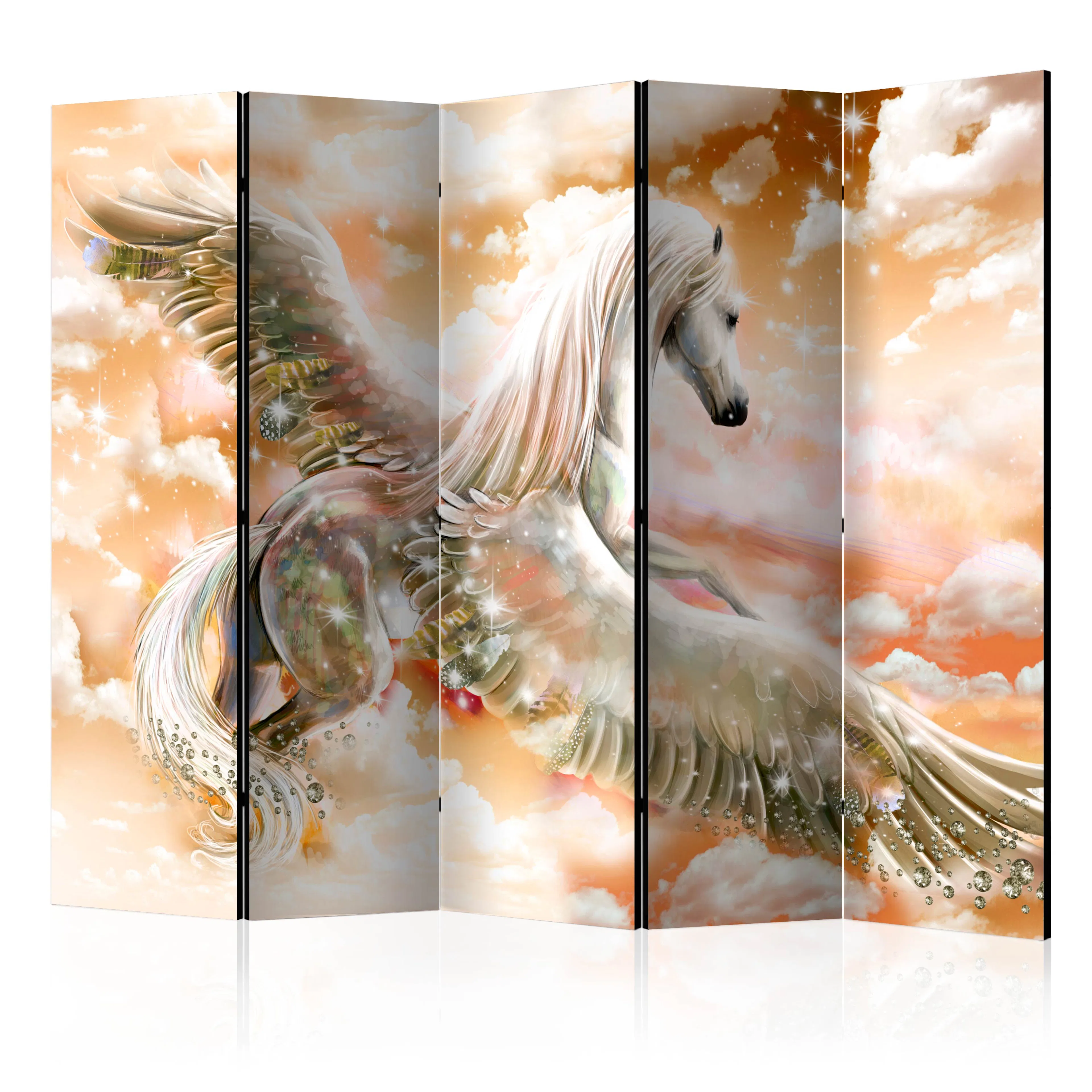 Rumsavdelare Skärmvägg Arkiio Pegasus Orange II 225x172 cm