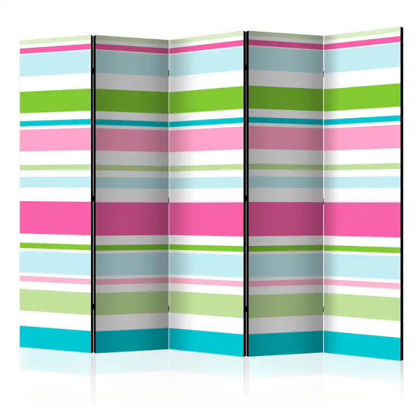 Rumsavdelare Skärmvägg Arkiio Bright Stripes II 225x172 cm
