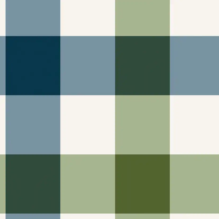 Tapet Joules Jumbo Gingham Garden Greens