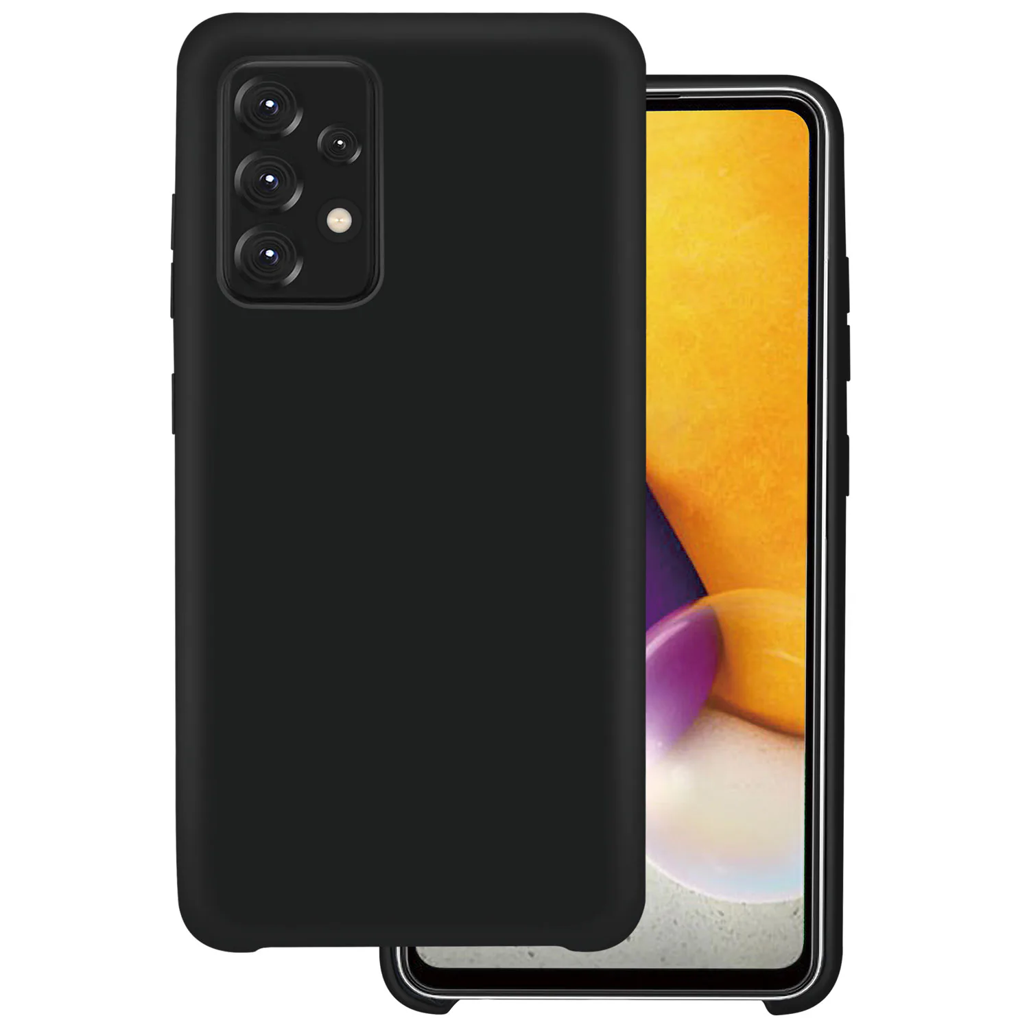 Mobilskal Champion Silicone Cover Galaxy A72 Svart Mjuka Skal