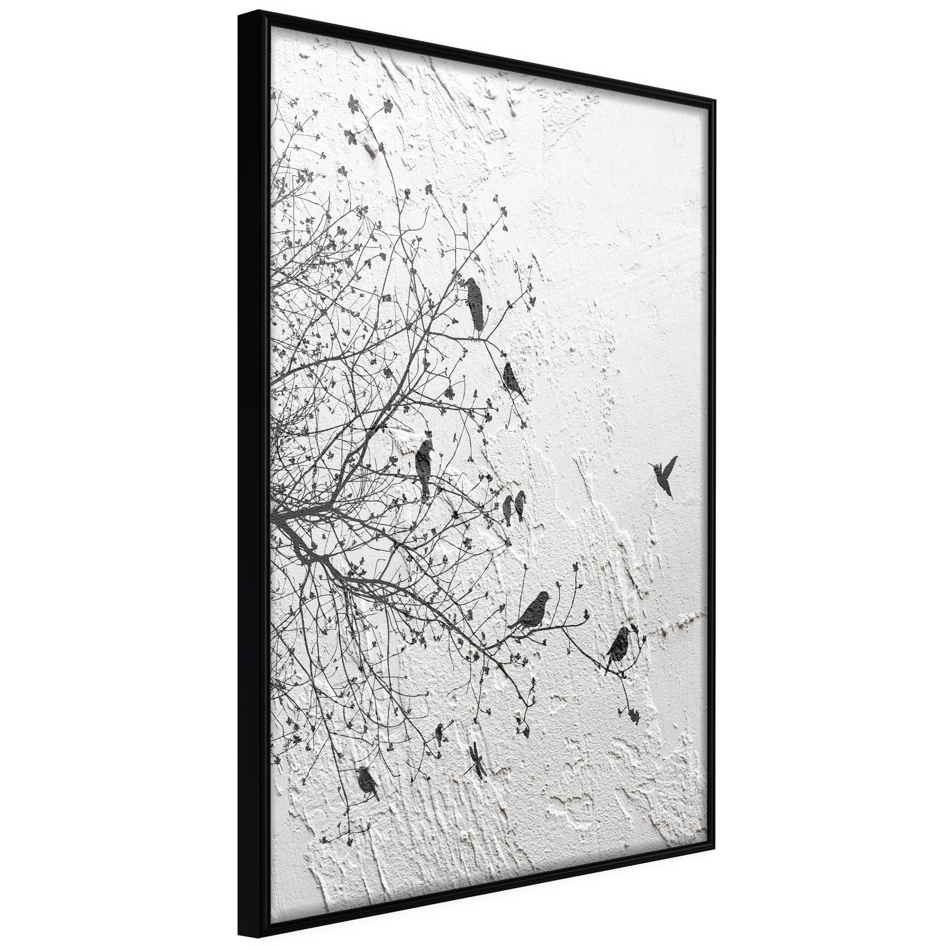 Affisch - Birds on Tree [Poster] 20x30 Svart ram, 20x30 cm