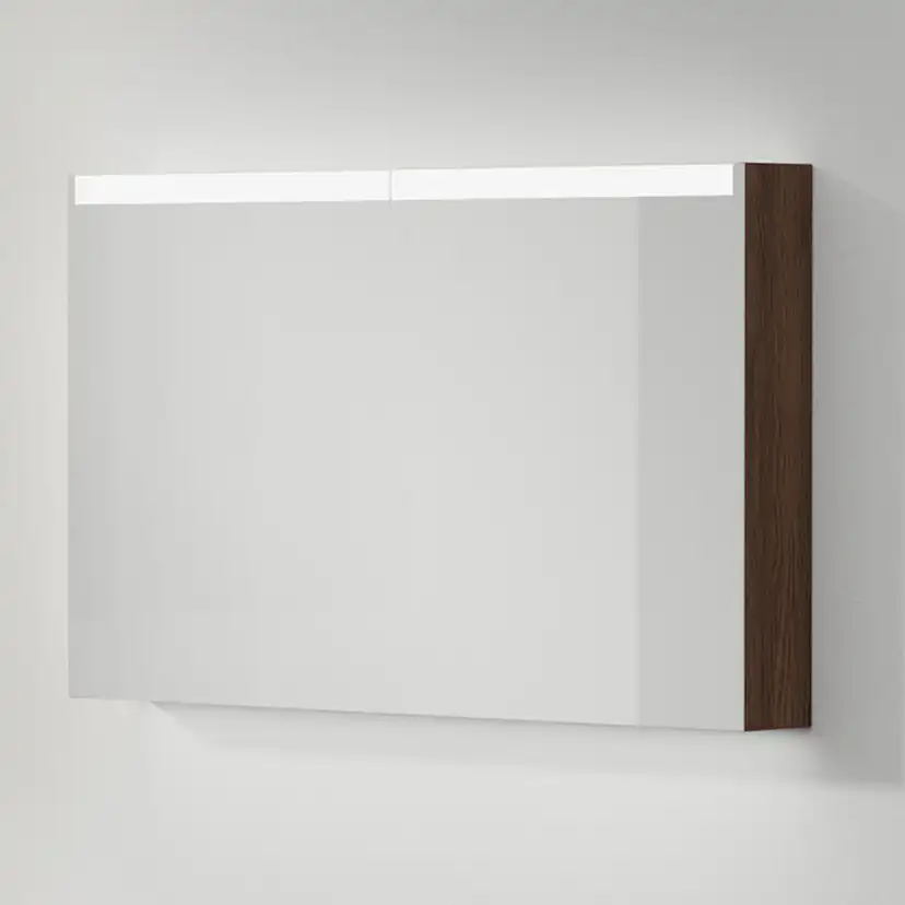 Spegelskåp Stage Plus 120, Dark Oak, 2 Luckor,1200x720x140 Bredd: 1200 mm, Dark Oak, Dubbla luckor