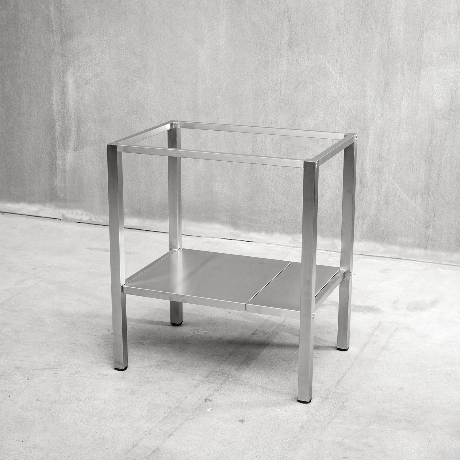 Bänkstativ Vilan Stainless Rostfri Variant Stativ med Underhylla