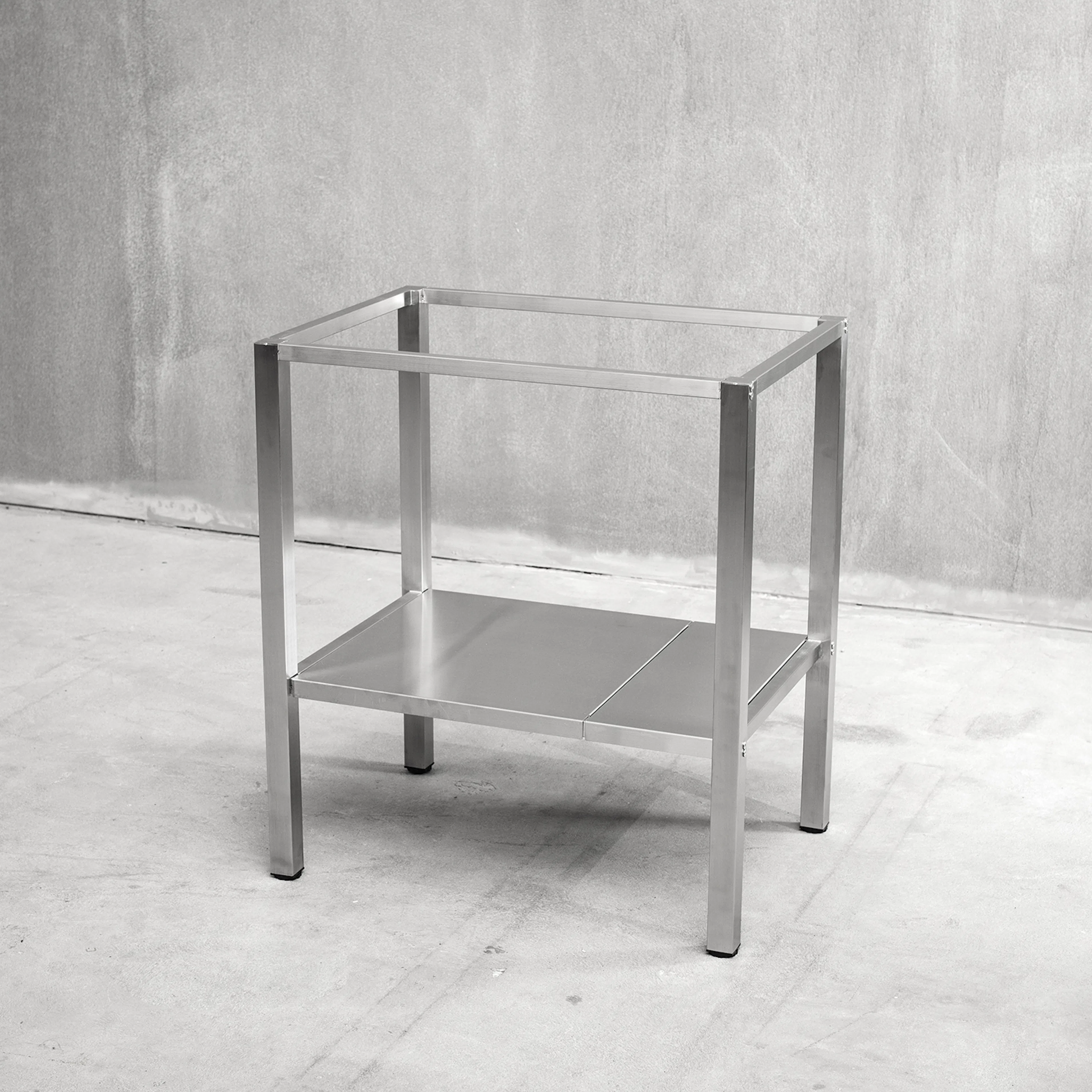 Bänkstativ Vilan Stainless Rostfri Variant Stativ med Underhylla