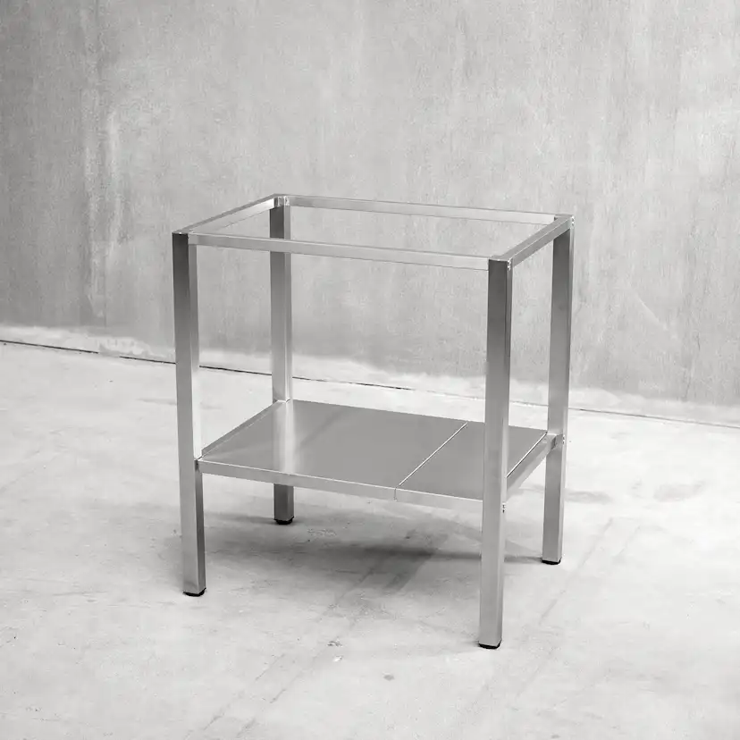 Bänkstativ Vilan Stainless Rostfri Variant Stativ med Underhylla