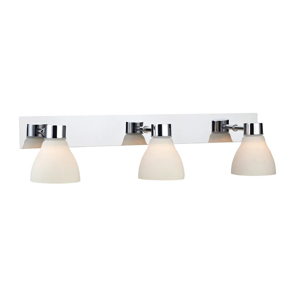 Vägglampa Markslöjd Cassis 3 Ljuskällor Krom/Opal