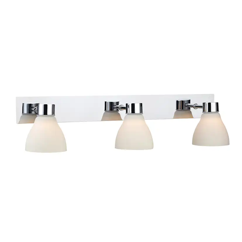 Vägglampa Markslöjd Cassis 3 Ljuskällor Krom/Opal