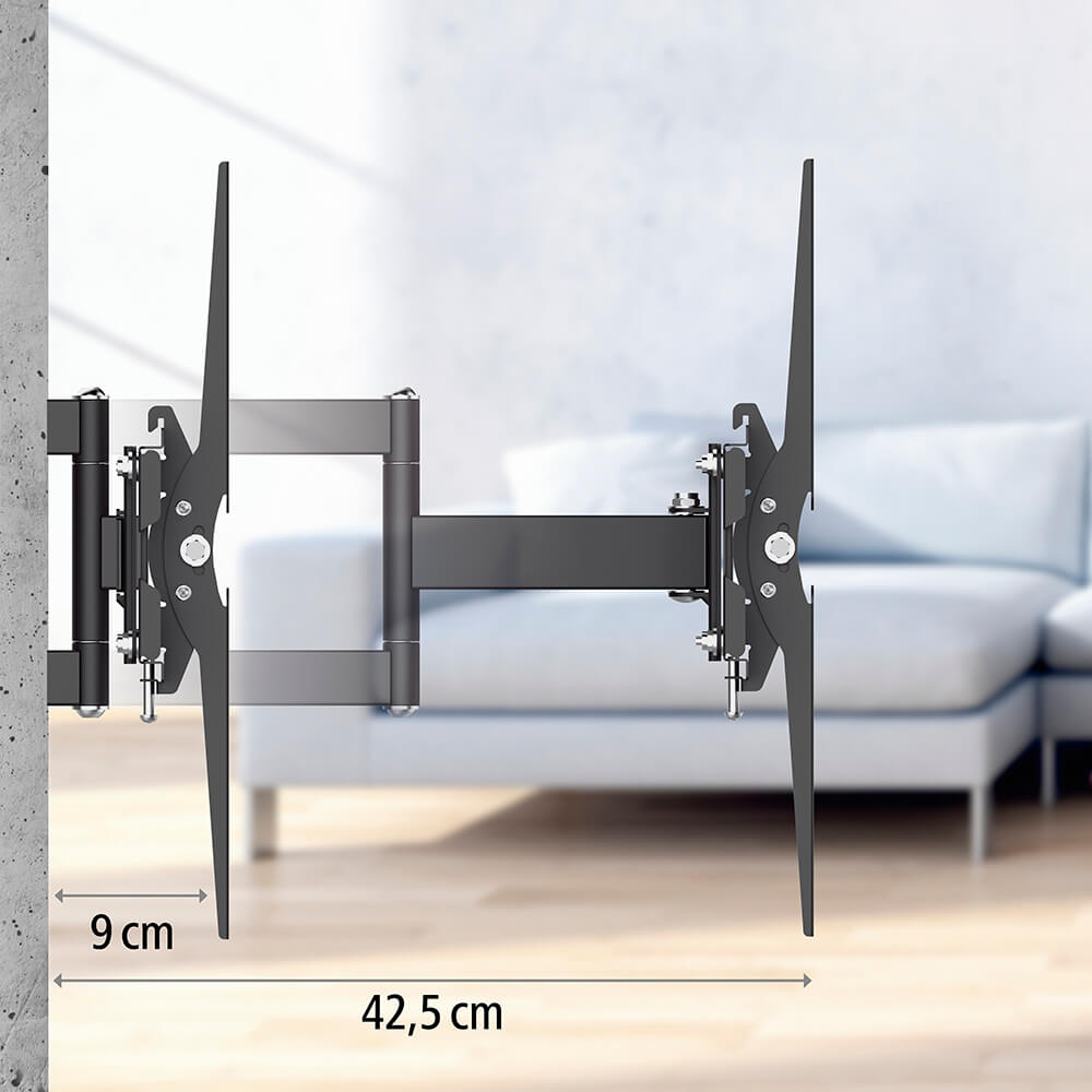 Väggfäste Hama Full Motion VESA upp till 400x400 65 tum Sväng/Tilt/Utdrag