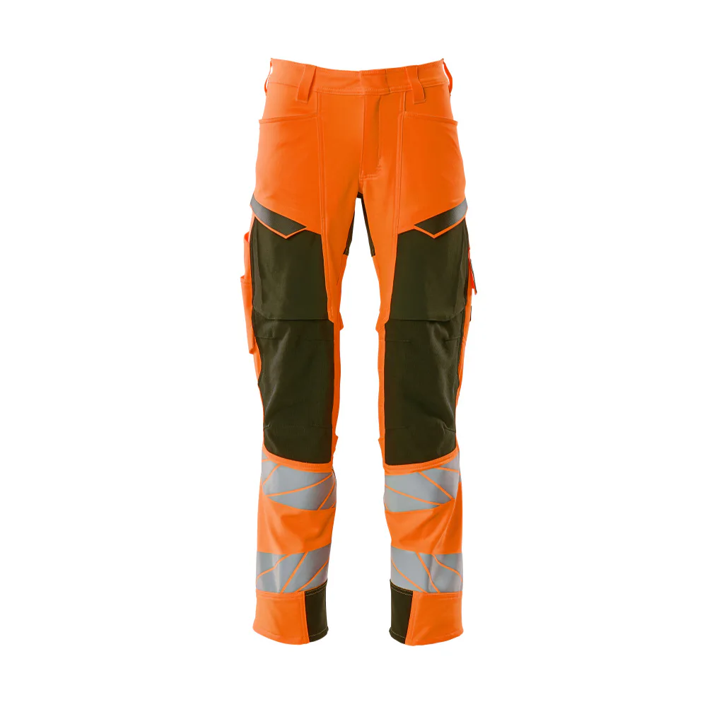 Orange/Mossgrön