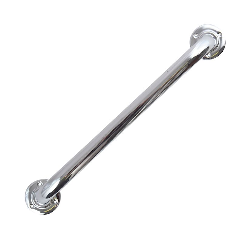 Stödhandtag stål/krom Ø 25 mm 40 cm Krom, 40 cm