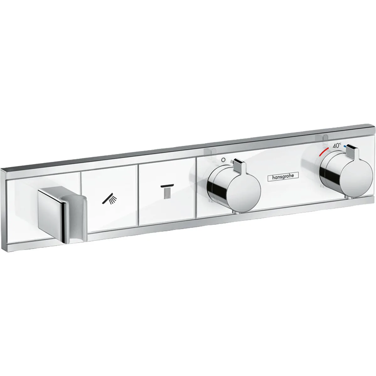 RainSelect Termostat för inbyggnad 2 funktioner Vit/Krom