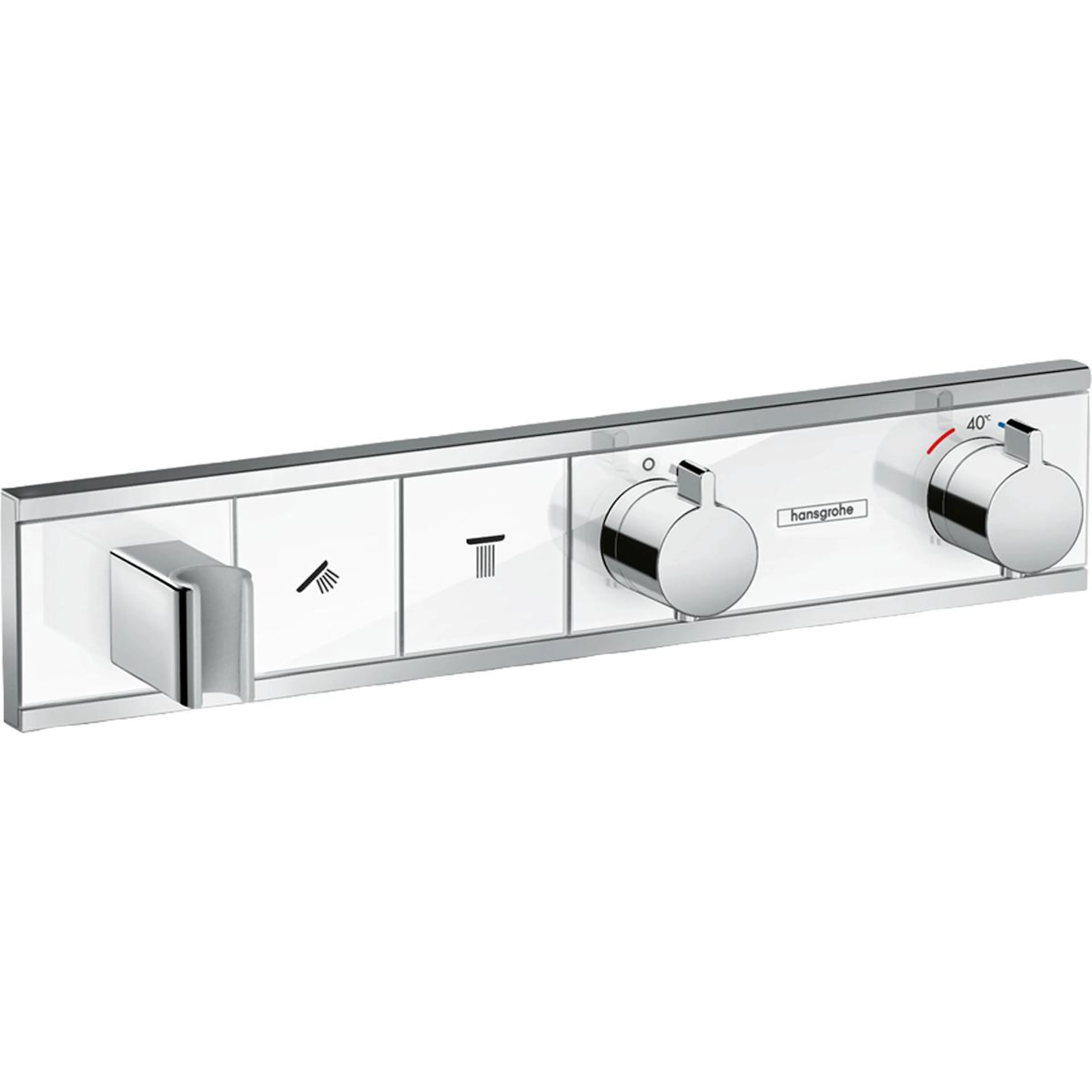 RainSelect Termostat för inbyggnad 2 funktioner Vit/Krom