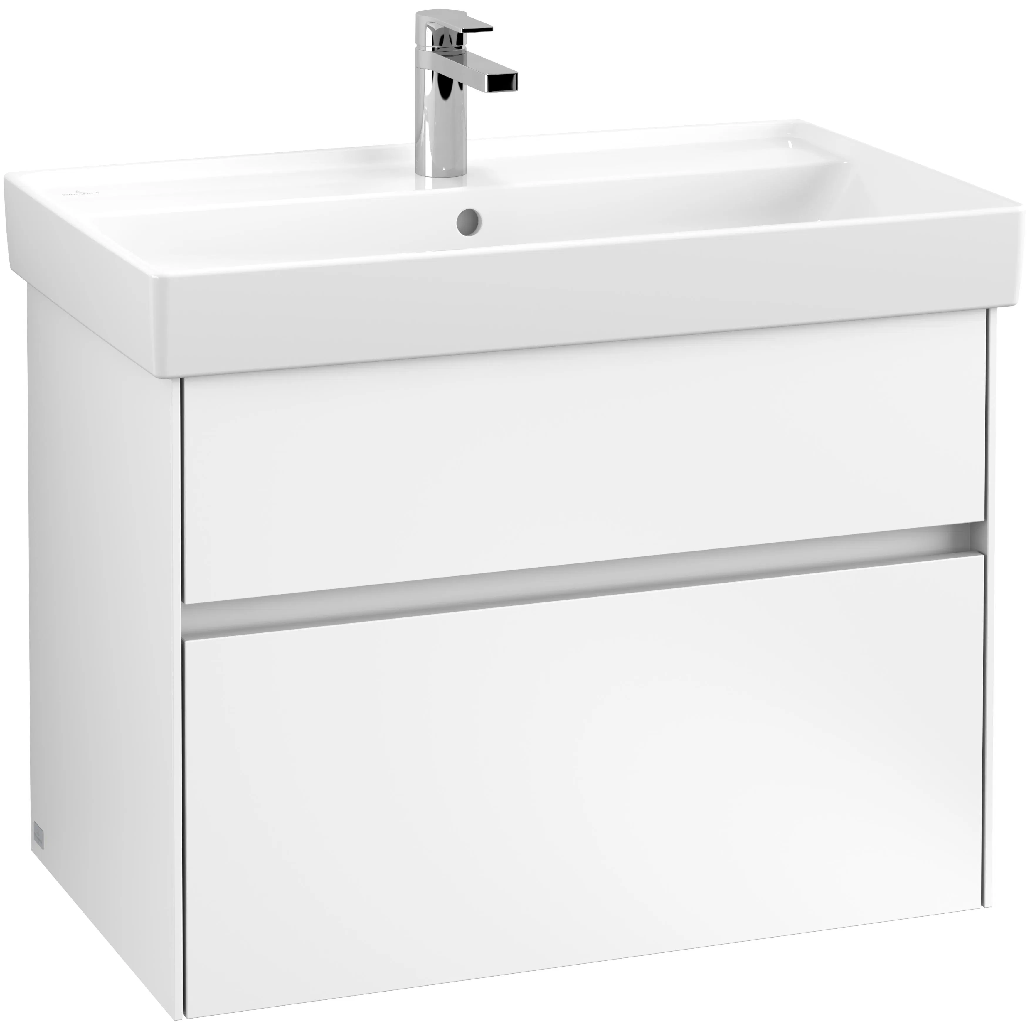 Tvättställsskåp Villeroy & Boch Collaro C01000MS Mattvit, B: 754 mm utan Belysning
