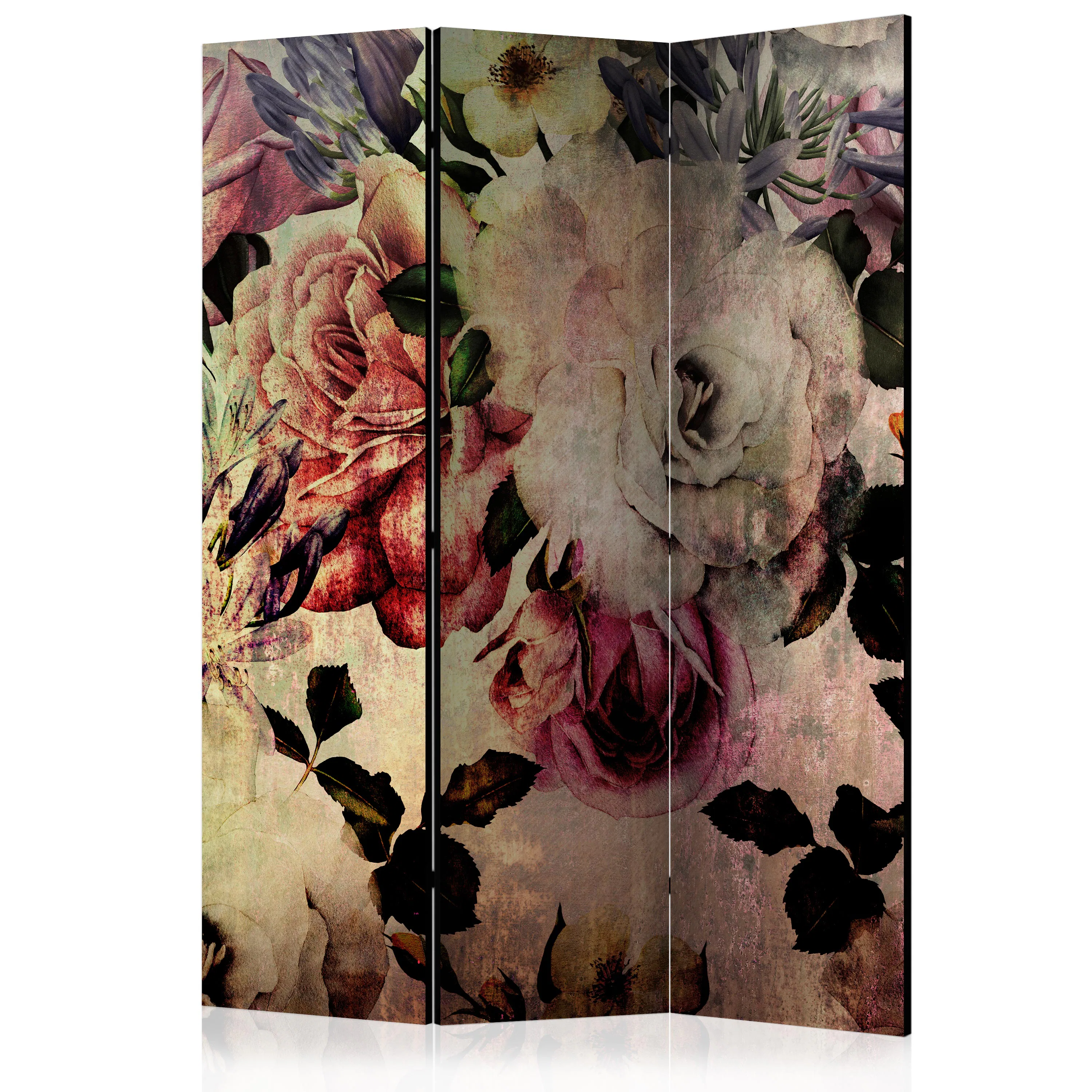 Rumsavdelare Skärmvägg Arkiio Nostalgia Flowers 135x172 cm